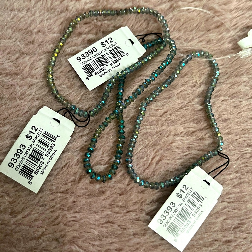 Crystal Bracelets sets of 3